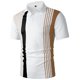 thumbnail image 3 of Ceisia Men's Polo Shirt | Slim Fit Short Sleeve Vertical Stripe Color Block Polo | Breathable Wrinkle-resistant (Multiple Combinations) Gift, 3 of 8