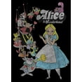 thumbnail image 2 of Boy's Alice in Wonderland Distressed Group Shot Graphic Tee Black X Large, 2 of 5