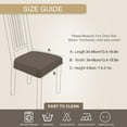 thumbnail image 5 of Dining Chair Seat Covers Set of 6, Stretch Printed Seat Covers for Dining Room Chairs, Soft Removable Washable Chair Seat Protector Seat Cushion Slipcovers for Kitchen, Office, 5 of 6