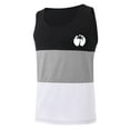 thumbnail image 4 of Shirts for Men, Men Casual Fashion Patchwork Print Pullover Round Neck Sports Tank Tops, 4 of 4