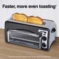 thumbnail image 4 of Hamilton Beach Toastation 2-in-1 Toaster and Oven with 2-Slice Extra-Wide, Extra-Long Toast Slots, Black, 4 of 10