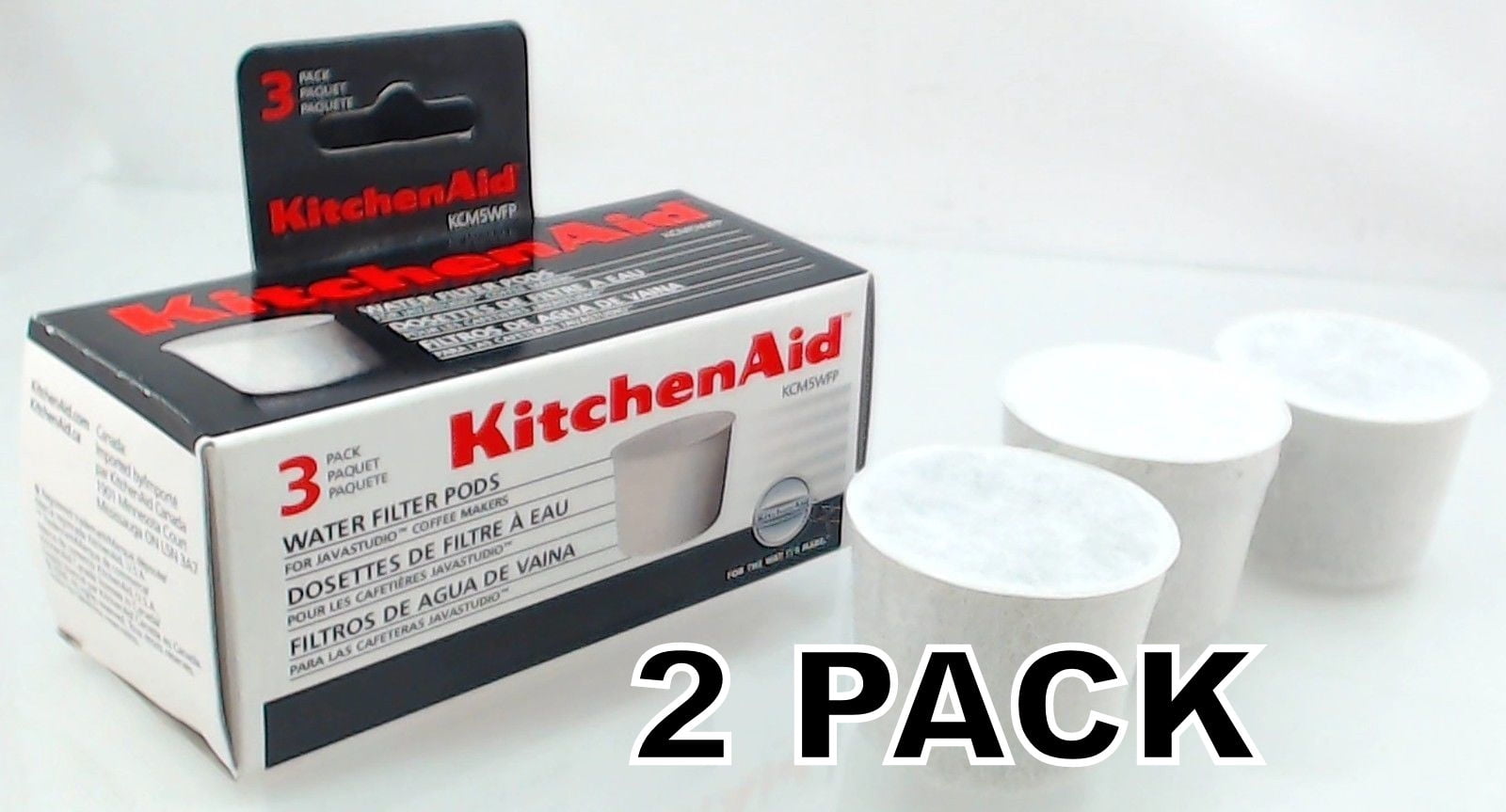 KitchenAid Coffee Maker Water Filter Pod For KCM111/KCM112 KCM11WF 3 Pack 
