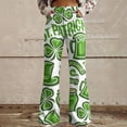 thumbnail image 2 of frariair Jeans for Women Trendy Wide Leg Pants For Women High Waisted Flower Patterned Pants Lightweight And Loose Casual Colorful Fashion Clothing, 2 of 5
