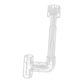 thumbnail image 3 of Almencla Aquarium Skimmer Aquarium Filter Acrylic Rotation Aquarium Cleaner Elbow Set Inner Dia 25mm, 3 of 8