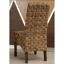 International Caravan Bali Victor Woven Abaca Dining Chair (Set of 2)