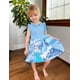 thumbnail image 3 of Vestido para Niña Pequeña Disney Frozen Elsa Azul Claro con Volantes 4-5 Años, 3 of 8
