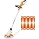 thumbnail image 4 of Pack of 100 plastic replacement blades compatible with STIHL Polycut 2-2 Polycut 3-2 FSA 45 FSA 57 FSE 52 brush cutter, SWIFT 40 V brush cutter., 4 of 5