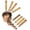 Copper, variant on Measuring Cups and Spoons Set of 8, Golden Stainless Steel Measuring Cup with Wooden Handle, Kitchen/Food/Liquid/Baking (gold)
