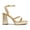 GOLD, variant on Women's Platform Strappy Heels Open Toe Ankle Strap Square Party Sandals Y2K Dress Shoes
