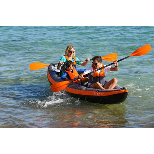 Palabra abrigo Para llevar Decathlon Itiwit Inflatable Recreational Sit on Kayak with Pump, 2 or 3  Person - Walmart.com