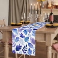 thumbnail image 2 of Purple Leaves 36 Inch Table Runner, Spring Plants Rustic Botanical Country Farmhouse Dresser Scarf Cotton & Linen Tablerunner for Dining/Kitchen Island/Holiday Party Décor Small 13" x 36", 2 of 9