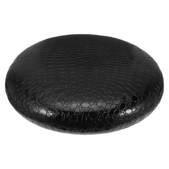 ELAYARD Black PU Stool Seat Cover Non- Replacement Cushion for Bar Stools and Office Chairs