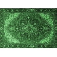 thumbnail image 1 of Ahgly Company Indoor Rectangle Persian Emerald Green Traditional Area Rugs, 6' x 9', 1 of 4