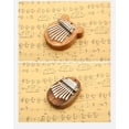 thumbnail image 3 of Portable Mini 8-Key Sapele Plate Kalimba Thumb Piano Finger Practice Instrument for Beginners Christmas Gifts, Beech Square, 3 of 8