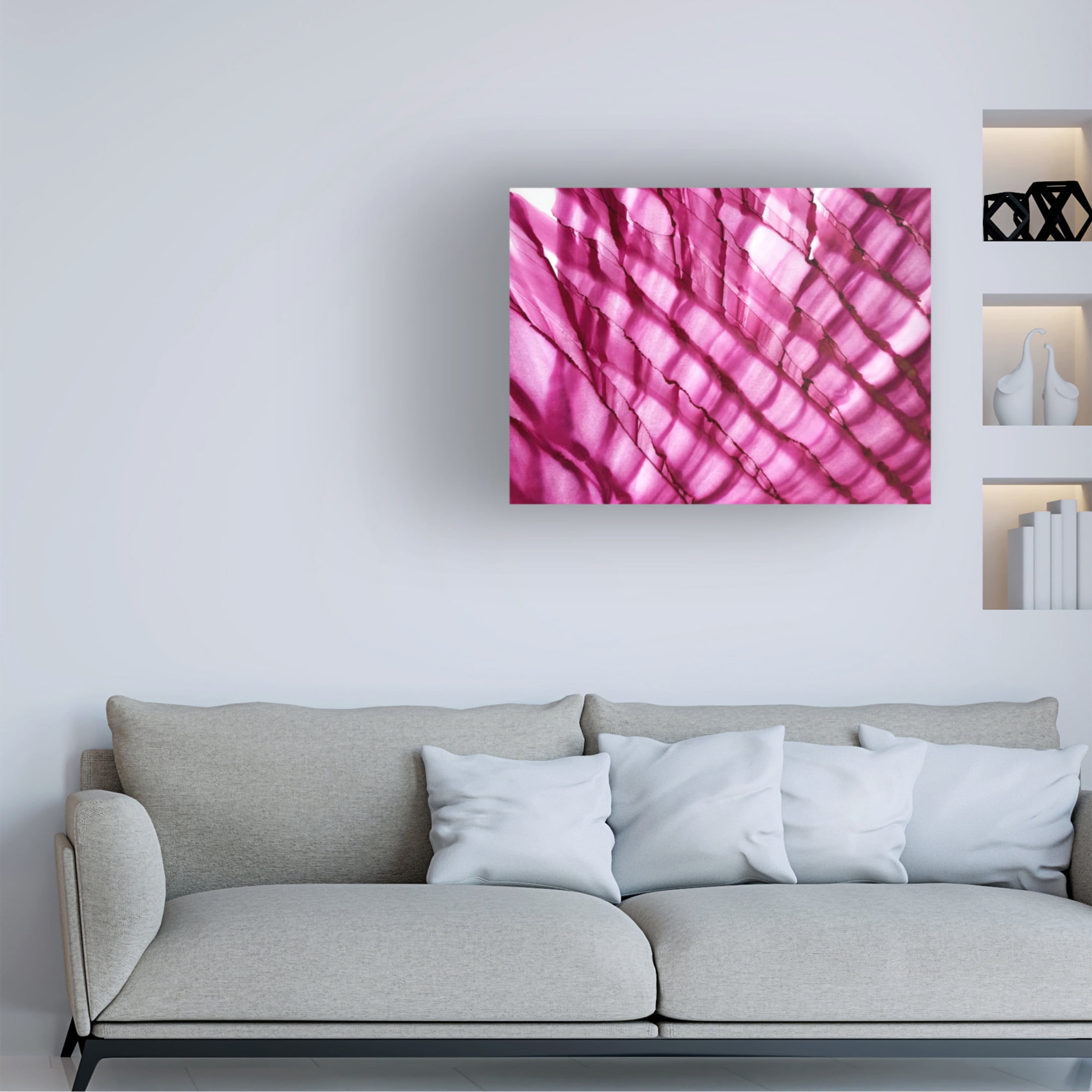 Trademark Fine Art Tara Mann Raspberry Ripple horizontal Canvas Wall Art