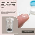 thumbnail image 5 of 4 Pieces Hydrogen Peroxide Contact Lens Cleaner Case,Eye Contact Lens Washer Machine,Travel Size Vented UniversalWhite Blue, 5 of 5