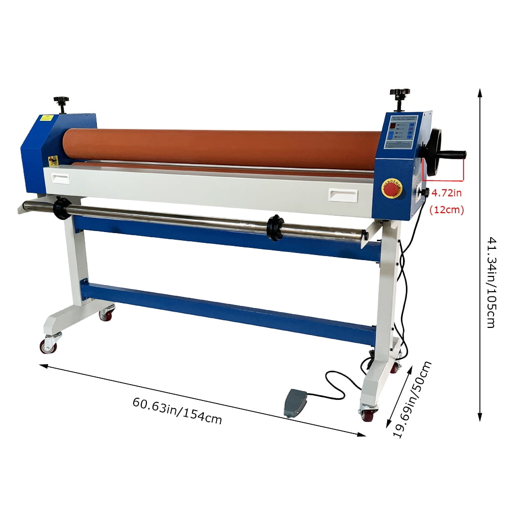 51 Inch Cold Laminating Machine Electric Manual Dual Use Single Sided Cold Roll Laminator