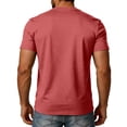 thumbnail image 4 of Henley Style for Mens T Shirt Casual Short Sleeve Summer Tee Lightweight Loose Fit Button Neck Pullover Top Daily T-Shirts, 4 of 6