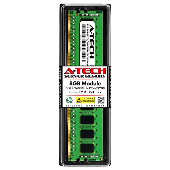 A-Tech 8GB RAM Replacement for Samsung M393A1G40EB1-CRC | DDR4 2400MHz PC4-19200 1Rx4 1.2V ECC RDIMM Registered 288-Pin DIMM Memory Module
