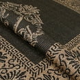 thumbnail image 2 of Couristan 2.25' x 7.75' Medallion Rectangular Area Throw Rug Runner - Black and Brown, 2 of 10