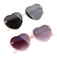 thumbnail image 1 of 2 piezas de gafas de sol para niños, gafas de corazón, , gafas de sol portátiles de moda para fiestas, para actividades al aire libre, calle, Marco rosa blanco, 1 of 9