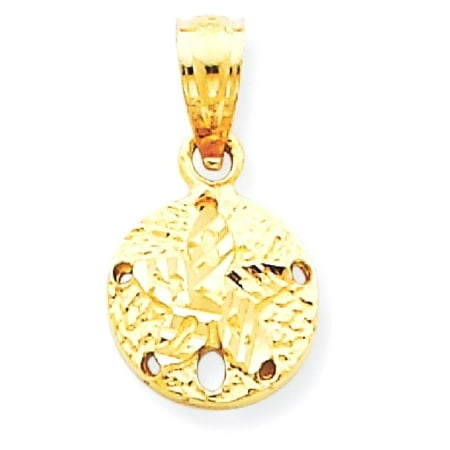 Gold Starfish Charm - ICE CARATS 14kt Yellow Gold Sand Dollar Sea Star Starfish Pendant Charm Necklace Shore Shell Fine Jewelry Ideal Gifts For Women Gift Set From Heart