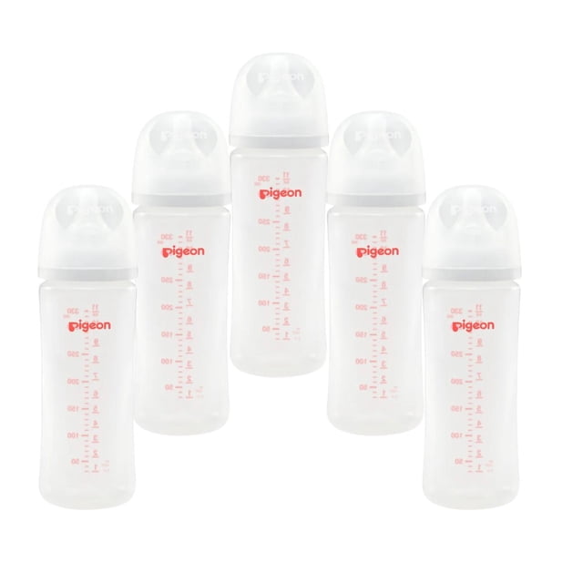 Pack 5 Biberones Pigeon Softouch 330ml/11oz Anticólicos 6m+