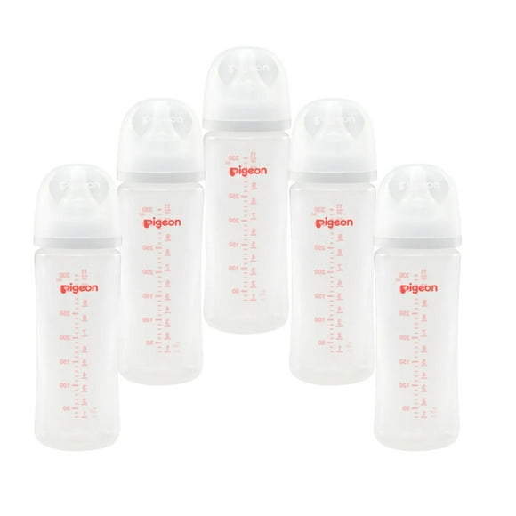 Pack 5 Biberones Pigeon Softouch 330ml/11oz Anticólicos 6m+