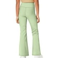 thumbnail image 3 of DISNIMO Green Frog Bell Bottoms Leggings for Kids Bell Bottoms Pants for Girls 13-14 Leggings High Waisted with Pockets for Kids Flare Leggings Girls Yoga Pants Wide Leg for Kids, 3 of 7