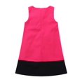 thumbnail image 4 of Richie House Little Girls Pink Black Bow Decorated Sleeveless Dress 1/2, 4 of 4
