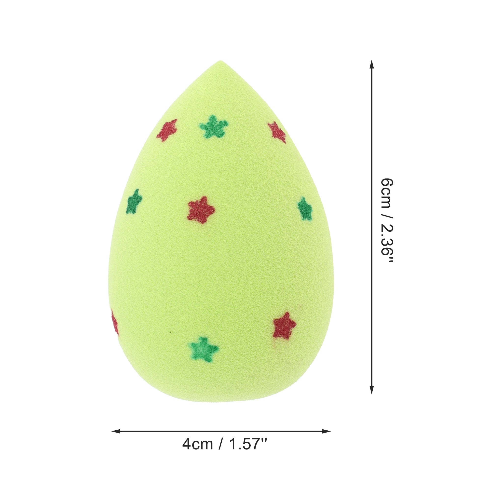 Unique Bargains 1 Pc Two-color Star Makeup Sponge for Makeup Green