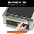 thumbnail image 4 of VEVOR Commercial Panini Press Grill Electric Sandwich Maker Griddle Plate 9"x9", 4 of 9