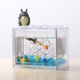 thumbnail image 4 of Mini Plastic Aquarium Betta Fishbowl Fish Tank for for Rumble Fish Marimo Spider Marimo (No Light), 4 of 8