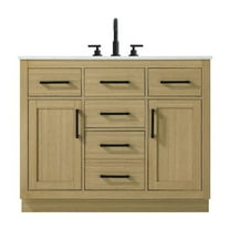 Elegant Kitchen and Bath Alden 42 Inch Single Bathroom Vanity In Honey Brown