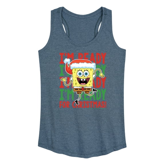 SpongeBob SquarePants - I'm Ready For Christmas - Women's Racerback Tank Top
