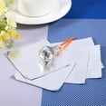 thumbnail image 3 of HTOOQ Aluminum Foils Paper Chocolate Candy Wrapping/Packing Sheets, Gold, 6x6 Inches, Pack of 200 Silver, 3 of 4