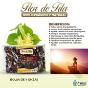 Flor de Tila Herb Tea 4 oz. 113gr. Tila Linden Flower by Natural de Mexico