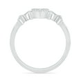 thumbnail image 3 of DGOLD Sterling Silver White Round Diamond MOM Ring (0.08 Cttw), 3 of 4