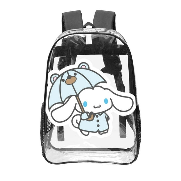 Cinnamoroll Clear Backpack Transparent Backpack College Workplace Heavy Clear Book Bag