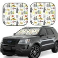 thumbnail image 1 of Balery New York Parasol para parabrisas de coche de 2 piezas | Parasol plegable para parabrisas delantero de coche para la mayoría de sedanes-Medium, 1 of 6