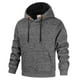 thumbnail image 1 of Dolkfu Sudadera de hombre con capucha de punto, sudadera retro de algodón con cordón, suéter de hombre de cuello redondo. L, 1 of 5