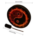 thumbnail image 2 of Shaman Drum, 9.8 Inch Handmade Shamanic Drum Siberian Spirit Music Drums Home Ornament with Drum Stick Siberian Shamanic Drum, 2 of 7