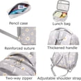 thumbnail image 2 of 3Pcs Daisy Prints Backpack for Bookbag set Primary School Daypack Elementary Students Knapsack with Lunch Box, 2 of 7