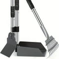 thumbnail image 2 of 1pc Dog Pooper Scooper - Adjustable Long Handle, Durable Metal Rake & Tray Spade -, 2 of 4