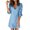 Blue, variant on Vedolay Womens Dresses Women's Short Sleeve Boho Floral Dress A Line Smocked Midi Dress,Black M