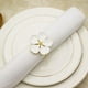 thumbnail image 5 of Juego De 6 Uds. De Servilleteros De Flores, Servilletero Dorado, Servilletero Blanco Floral, Hebillas, Decoración De Mesa De Cena Para Boda, Fiesta, Acción De Gracias Advancent HA036652-00, 5 of 6