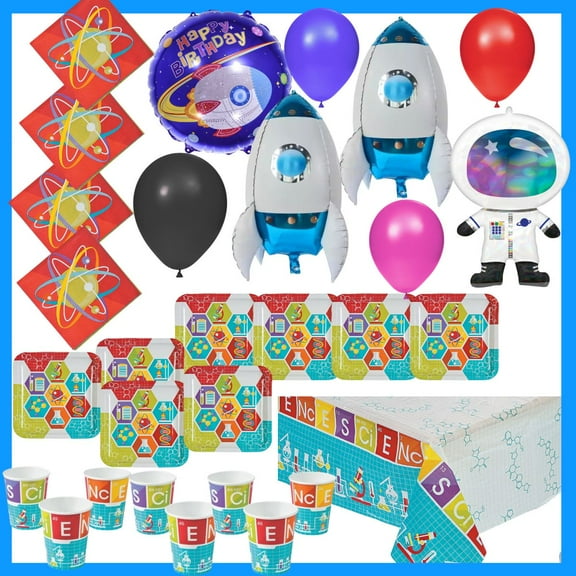 Science & Chemistry Birthday Party Set - 42-Piece Kit! 8 Guest