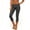 Gray, variant on Women's Capri Leggings Button Front Slim Fit Tummy Control Elastic High Waist Crop Pants Workout Casual Black