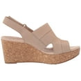 thumbnail image 5 of Clarks Womens Annadel Ivory Open Toe Casual Platform Sandals, 5 of 5