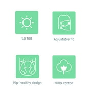 SwaddleMe by Ingenuity Original Swaddle for Baby, 100% Cotton, Improves Sleep & Calms Startle Reflex, 0-3 Months, 1.0 TOG, 2-Pack - Tropical Dino